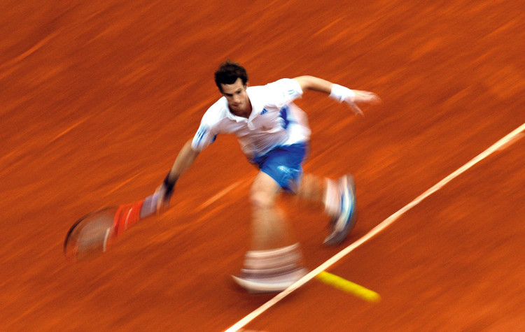 Dave Shopland, fotograf sportowy, Andy Murray, French Open, 2010